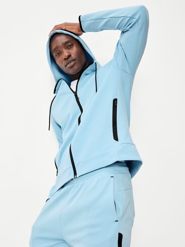 Old Navy Dynamic Fleece 4.0 Zip Hoodie - Cool Rain in Kuwait