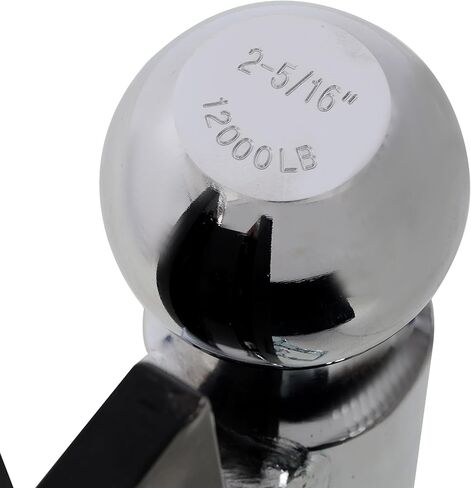 Adjustable Dual Ball Mount with 2" & 2-5/16" Balls, Fits 2" Receiver, 12K/10K GTW Trailer Hitch for Towing Boat, Camper, Utility Trailer, Anti-Rattle Design, Easy Leveling in Kuwait