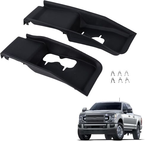 Front Left & Right Plastic Tow Hook Bezel 2Pcs LC3Z8311E LC3Z8310G FO1038222 FO1039221 fit for Ford F-250 F-350 Super Duty 2020-2022 in Kuwait