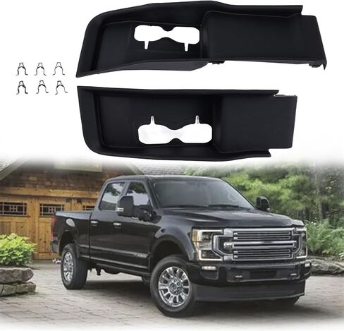 Front Left & Right Plastic Tow Hook Bezel 2Pcs LC3Z8311E LC3Z8310G FO1038222 FO1039221 fit for Ford F-250 F-350 Super Duty 2020-2022 in Kuwait