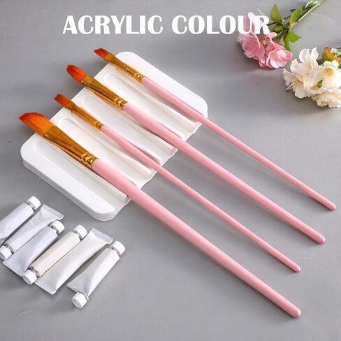 4 Pcs Paint Brush Rest,Silicone Watercolor Brush Holder, Display Stand Paint Brushes Holder for Artist and Hobbyist in Kuwait