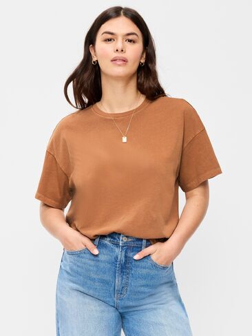 Old Navy Vintage Crew-Neck T-Shirt - Soft Bronze in Kuwait