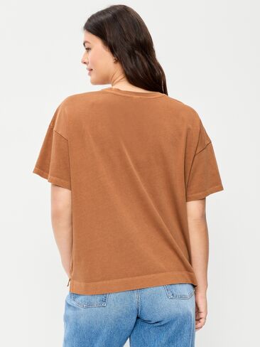 Old Navy Vintage Crew-Neck T-Shirt - Soft Bronze in Kuwait
