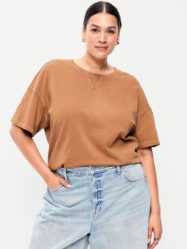 Old Navy Vintage Crew-Neck T-Shirt - Soft Bronze in Kuwait