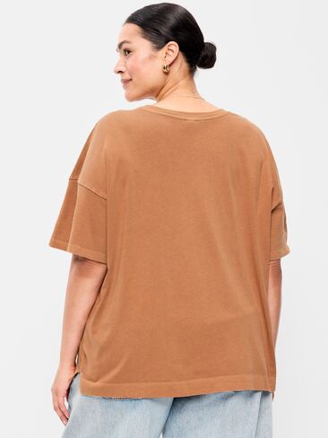 Old Navy Vintage Crew-Neck T-Shirt - Soft Bronze in Kuwait
