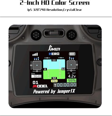 جهاز إرسال SPEEDY BEE Jumper Smart ELRS 2.4G RC مع شاشة IPS ملونة عالية الدقة مقاس 2 بوصة، ومستشعر القاعة، نطاق تحكم 8 كم، شحن سريع USB-C ومحاكي لطائرة RC FPV بدون طيار in Kuwait