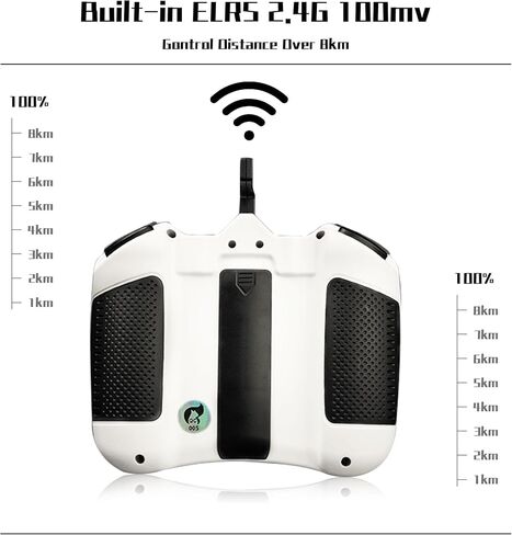 جهاز إرسال SPEEDY BEE Jumper Smart ELRS 2.4G RC مع شاشة IPS ملونة عالية الدقة مقاس 2 بوصة، ومستشعر القاعة، نطاق تحكم 8 كم، شحن سريع USB-C ومحاكي لطائرة RC FPV بدون طيار in Kuwait