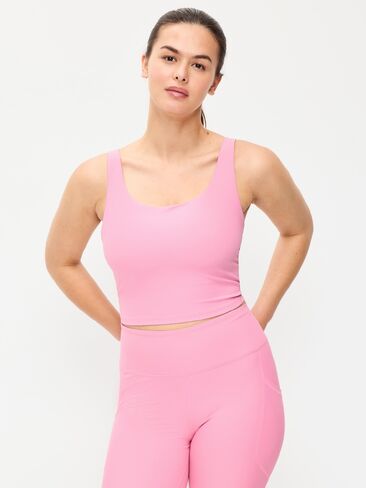 Old Navy Light Support PowerSoft Longline Sports Bra - Sweet Sixteen in Kuwait