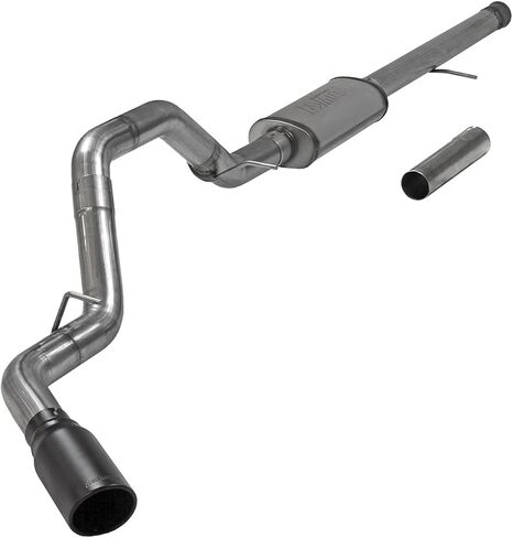 طقم عادم Flowmaster 717885 FlowFX Cat-Back 3.5 بوصة من الفولاذ المقاوم للصدأ 5 بوصة معطف سيراميك أسود طرف غير قابل للصدأ متوافق مع 2011-2018 Chevy Silverado GMC Sierra 1500 6.2L 2/4WD جميع قواعد العجلات in Kuwait