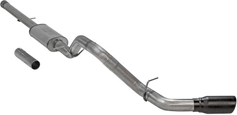 طقم عادم Flowmaster 717885 FlowFX Cat-Back 3.5 بوصة من الفولاذ المقاوم للصدأ 5 بوصة معطف سيراميك أسود طرف غير قابل للصدأ متوافق مع 2011-2018 Chevy Silverado GMC Sierra 1500 6.2L 2/4WD جميع قواعد العجلات in Kuwait