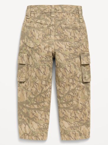 Old Navy Baggy Barrel-Leg Cargo Jeans for Toddler Boys - Green Tree Camo in Kuwait