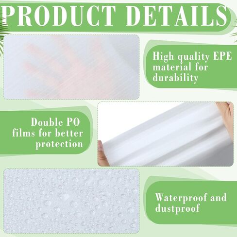 30 Pack Extra Large Moving Foam Pouches Cushion Foam Wrap Pouches with Fragile Stickers for Moving, Packaging, Storage for Large Dishes Photo Frame (24x32'',22x26'',20x20'') in Kuwait
