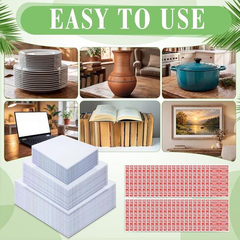 30 Pack Extra Large Moving Foam Pouches Cushion Foam Wrap Pouches with Fragile Stickers for Moving, Packaging, Storage for Large Dishes Photo Frame (24x32'',22x26'',20x20'') in Kuwait