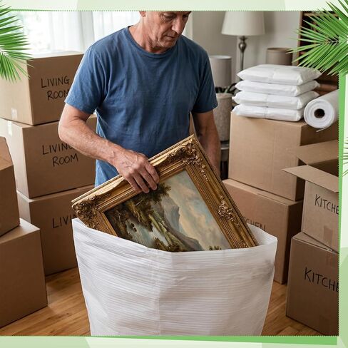 30 Pack Extra Large Moving Foam Pouches Cushion Foam Wrap Pouches with Fragile Stickers for Moving, Packaging, Storage for Large Dishes Photo Frame (24x32'',22x26'',20x20'') in Kuwait