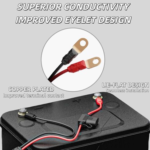 2-Pack GC002 X-Connect M6 (1/4in) XL طرفية العيينة متوافقة مع ملحقات شاحن بطارية NOCO GENIUS1,GENIUS2 in Kuwait