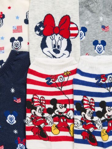 Old Navy Disney© 6-Pack Novelty Ankle Socks for Women - Americana in Kuwait