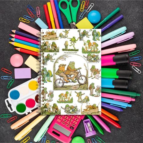 LONGXIN Toad Fans Gift Frogs Character Notebook Journal Toad Theme Merchandise Frog Hardcover Spiral Notebook 5.8x8.3 in Kuwait