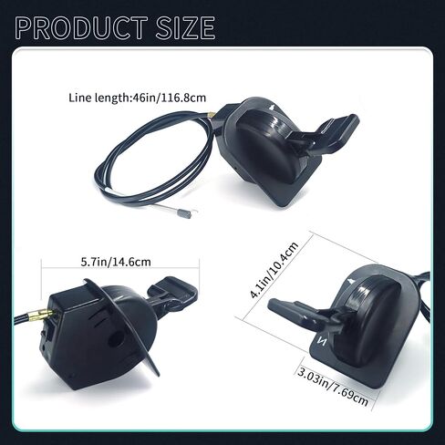 مجموعة كابل خنق MOMYCAT 946-05098C - متوافقة مع Cub Cadet XT1 XT2 LT46 LT50 GT50 GT54، Craftsman T240 T260، MTD - يستبدل 946-05098A 946-05098B 746-05098A in Kuwait
