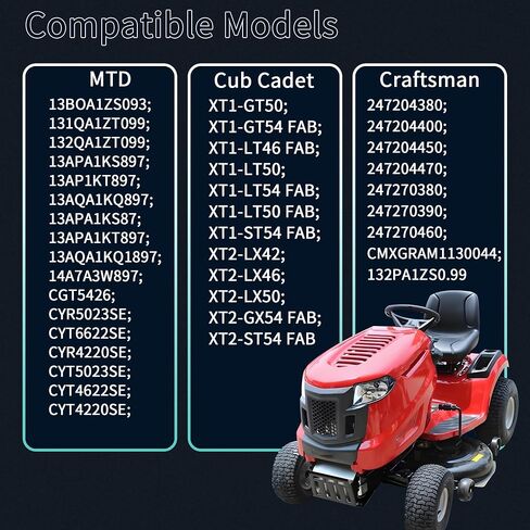 مجموعة كابل خنق MOMYCAT 946-05098C - متوافقة مع Cub Cadet XT1 XT2 LT46 LT50 GT50 GT54، Craftsman T240 T260، MTD - يستبدل 946-05098A 946-05098B 746-05098A in Kuwait