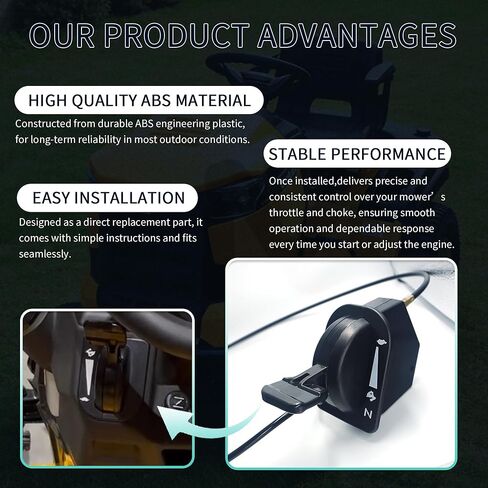 مجموعة كابل خنق MOMYCAT 946-05098C - متوافقة مع Cub Cadet XT1 XT2 LT46 LT50 GT50 GT54، Craftsman T240 T260، MTD - يستبدل 946-05098A 946-05098B 746-05098A in Kuwait