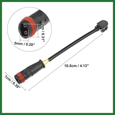 Motoforti 2 قطعة 1715400617 الجبهة الخلفية القرص كسر وسادة ارتداء الاستشعار لمرسيدس بنز SL500 2003-2006 لمرسيدس بنز C63 AMG 2008-2020 طويلة الأمد in Kuwait