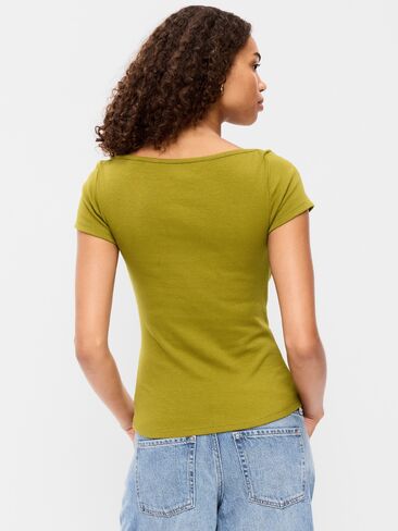 Old Navy Snug Boatneck T-Shirt - Mysterious Fern in Kuwait