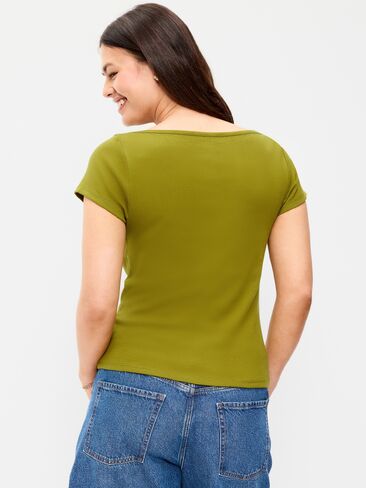 Old Navy Snug Boatneck T-Shirt - Mysterious Fern in Kuwait