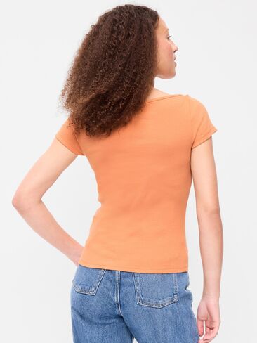 تي شيرت Old Navy Snug Boatneck - كزبرة مطحونة in Kuwait