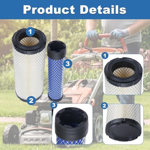 TA040-93220 Air Filter with Hydraulic Filter HH164-32430 Oil Filter for Kubota L3010 L3130 L3410 L3430 HST Tractors Replace TA040-93220, TA040-93230, HH164-32430, HHTA0-37710, 15521-43160 in Kuwait