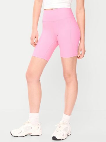 Old Navy High-Waisted PowerSoft Biker Shorts -- 8-inch inseam - Sweet Sixteen in Kuwait