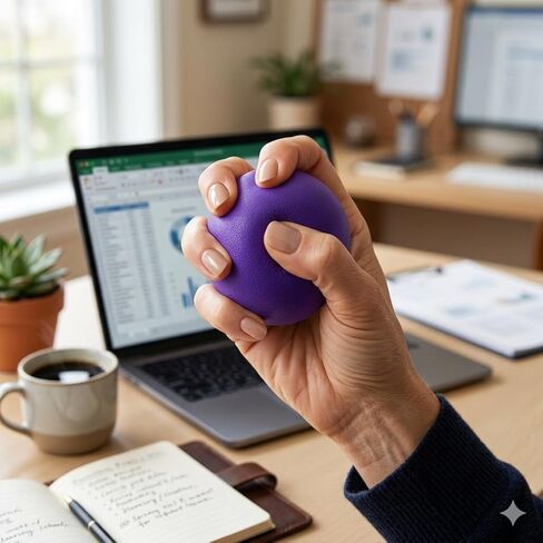 8 Pack Squishy Stress Balls 2 Inch — Squeeze Ball, Soft TPR + EVA, Fast Rising, Non Sticky, Tear Resistant, Durable Hand Grip, Desk Fidget — Reusable Sensory Fidgets for Office, Home and Travel in Kuwait