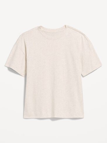 Old Navy Vintage Crew-Neck T-Shirt - Oatmeal Heather in Kuwait