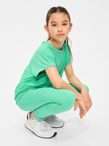 Old Navy High-Waisted StudioSmooth 7/8 Leggings for Girls - Chrysolite in Kuwait