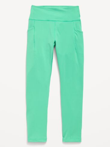 Old Navy High-Waisted StudioSmooth 7/8 Leggings for Girls - Chrysolite in Kuwait