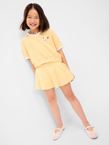 Old Navy High-Waisted Skort for Girls - Golden Straw in Kuwait