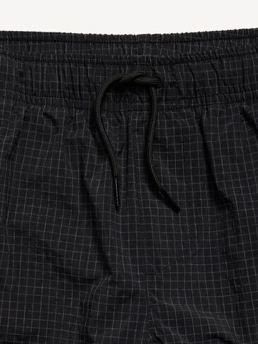 Old Navy Below Knee Super Baggy Ripstop Cargo Shorts for Boys - Black Jack in Kuwait