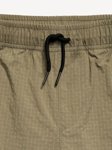 Old Navy Below Knee Super Baggy Ripstop Cargo Shorts for Boys - Olive in Kuwait