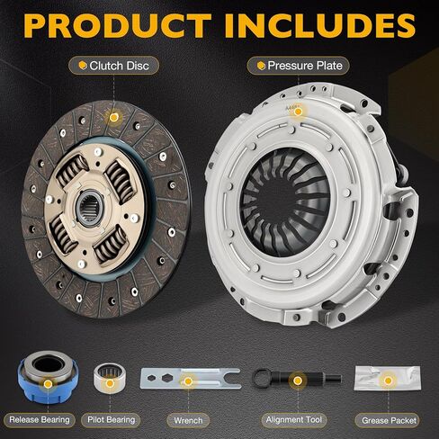 مجموعة قابض ناقل الحركة متوافقة مع Ford Ranger 1995-2011، Mazda B2300 2001-2008، B2300 1995-1997، B2500 1998-2001، B3000 1995-2007 استبدال 52322001، 07-140، 07-141 in Kuwait