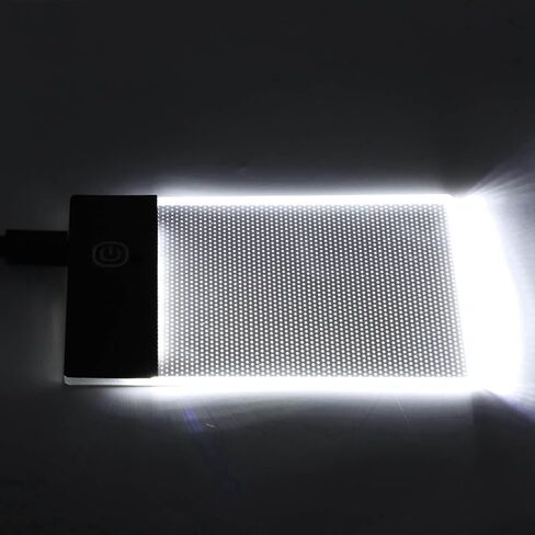 Msiud لوحة إضاءة LED، A6 وظيفة تتبع صندوق محمول، سطوع قابل للتعديل، تتبع الوجه، كتاب لوحي، نسخة لوحة طلاء، رسم رسم، قوة فنية، نقل تدفق الرسوم المتحركة، استنسل in Kuwait