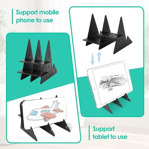 Optical Drawing Board & Tracing Projector, 2-Sided Projection Board for Drawing on Canvas, Paper - Easy Use Tracing Projector with Phone Holder for Beginners, Artists in Low-Light Environment in Kuwait