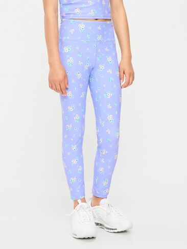 Old Navy High-Waisted PowerSoft 7/8 Leggings for Girls - Multi Floral in Kuwait