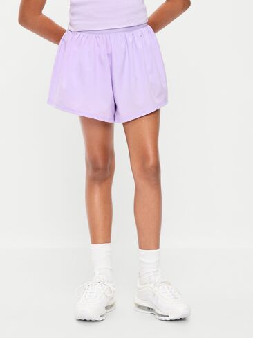 Old Navy High-Waisted StretchTech Performance Shorts for Girls - Dusky Lavender in Kuwait