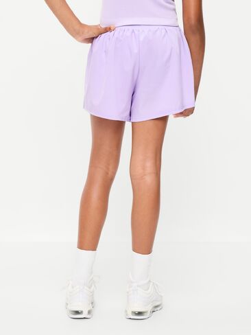 Old Navy High-Waisted StretchTech Performance Shorts for Girls - Dusky Lavender in Kuwait