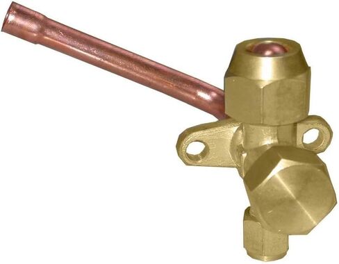 Appli Parts APMV-1458 5/8 في صمام Minisplit مناسب للمبردات المتعددة مع منفذ خدمة SAE 1/4 in Kuwait