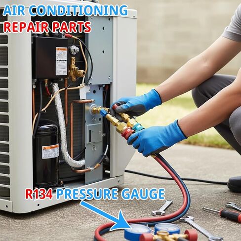 2 PCS R1234YF Quick Coupler, R1234yf to R134a Adapter,1234yf to 134a Adapter High Low Side Connector Conversion Kit for AC Charging R-1234yf Refrigerant Air Conditioning System Hose Fitting in Kuwait