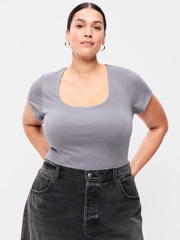 Old Navy Hug Double-Layer Scoop-Neck Top - Shooting Star in Kuwait