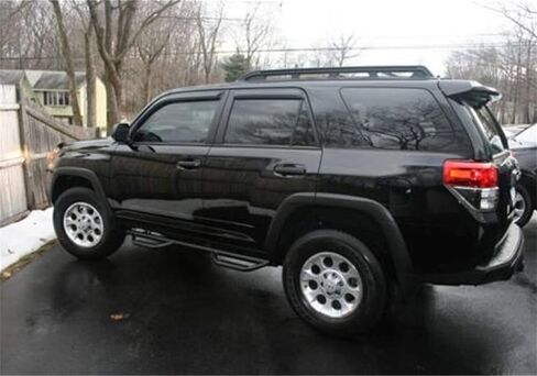 خطوات RealTruck Nerf لسيارة Toyota 4Runner | من العجلة إلى العجلة، أنابيب 3 بوصات، أسود مزخرف | T0260R | يناسب 2003-2009 Toyota 4 Runner 4 Door in Kuwait