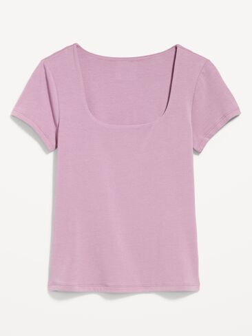 Old Navy Hug Double-Layer Scoop-Neck Top - Rose Dawn in Kuwait