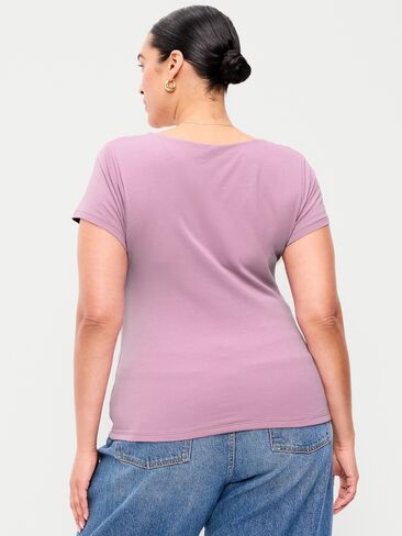 Old Navy Hug Double-Layer Scoop-Neck Top - Rose Dawn in Kuwait