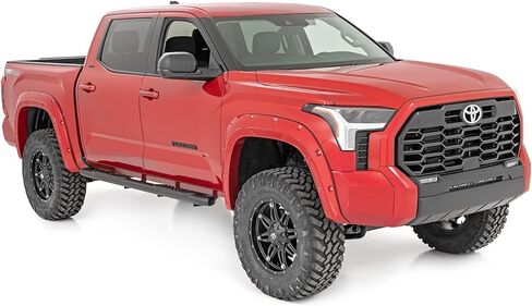 خطوات Nerf بيضاوية خشنة لسيارة Toyota Tundra (2022-2026) Crew Cab - قضبان على طراز OEM مع خطوات جانبية مدمجة in Kuwait